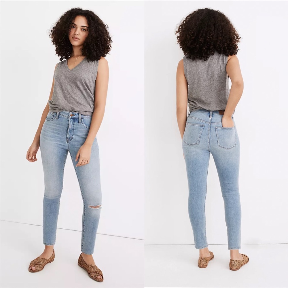 NEW Madewell Petite Curvy Roadtripper Authentic Jeans in Benton Wash size 26P